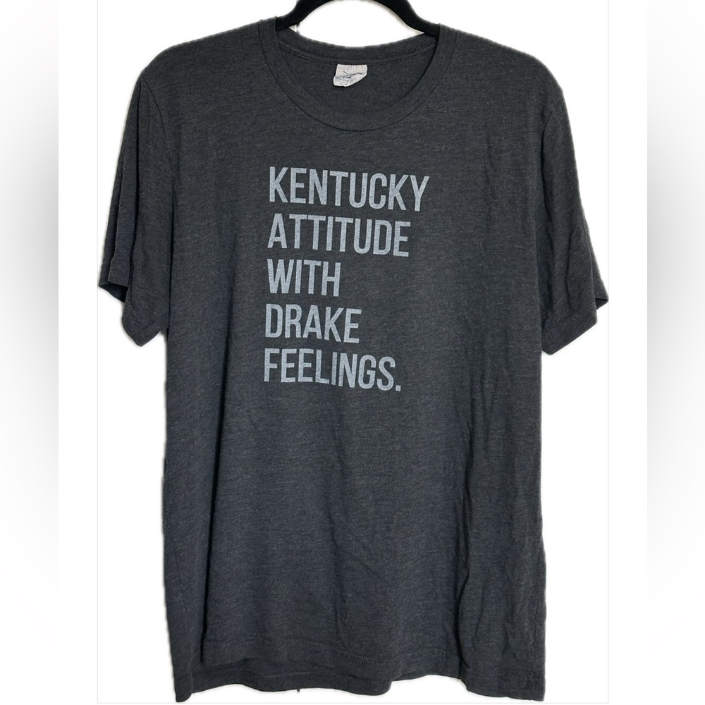 The Kentucky Shop (Shop Local KY) Kentucky Attitude Tee Heather Charcoal Large